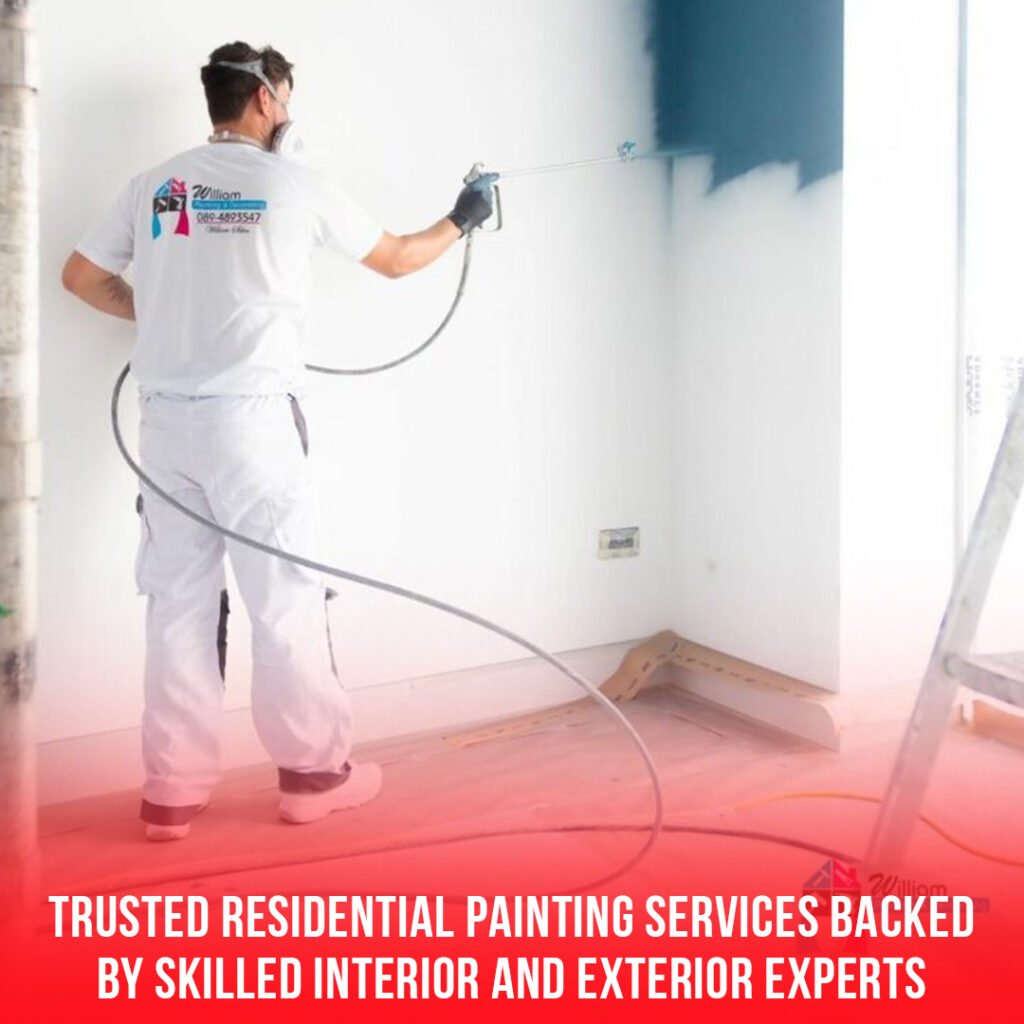 Trusted Residential Painting Services Backed by Skilled Interior and Exterior Experts