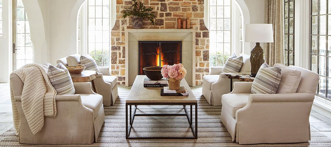 fireplace in lounge